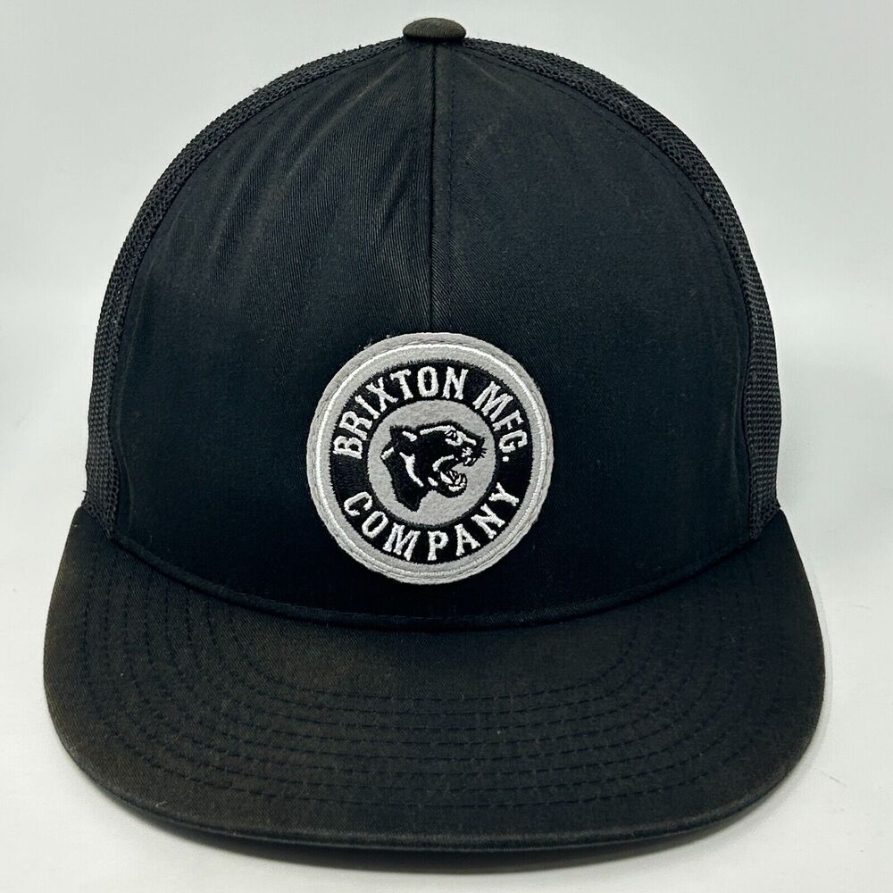 Brixton MFG Company Trucker Hat Baseball Cap BRXTN Skater Skating Snapback Black